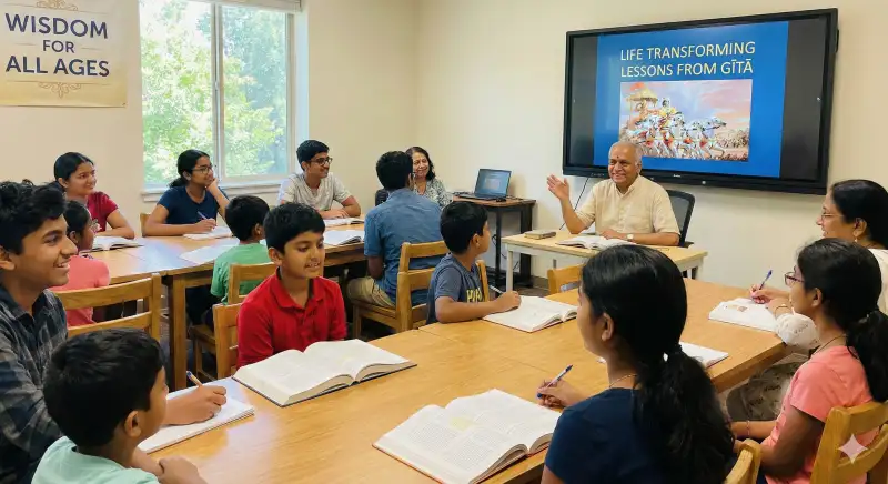 Live lesson from Gītā for children, youth and adult